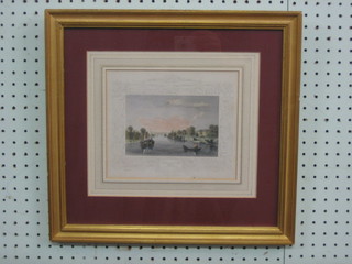 After Freeman, a 19th Century coloured print of "Fawley Court Henley" 4" x 6"