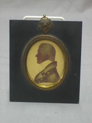 An 18th Century portrait miniature "Lieutenant Henry Woodcock RN" 3"