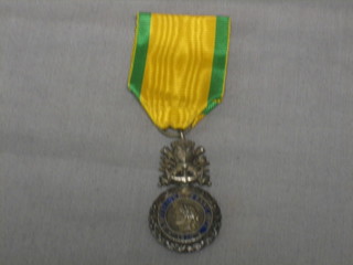 A French silver military medal marked Medaille Militaire
