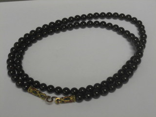 A string of garnet beads