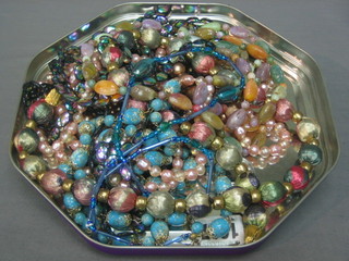 A quantity of various necklaces etc
