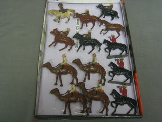 A quantity of various lead figures of mounted soldiers including  4 Camel Corps
