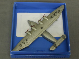 A Dinky model of a Pan-American Airways Clipper Mk 3, contained in a facsimile box