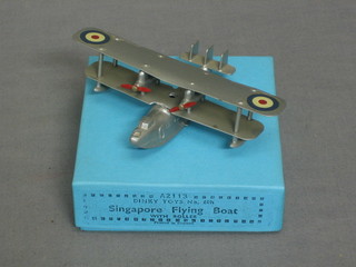 A Dinky model of a Singapore Flying Boat in facsimile box