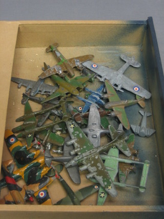 A quantity of Dinky and other WWII and later model aircraft