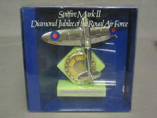 A Dinky Spitfire Mk III Diamond Jubilee model aircraft, boxed