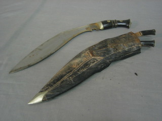 A Kukri complete with 2 skinning knives