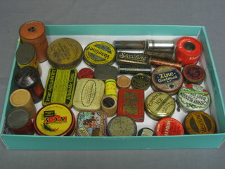 A collection of various tins