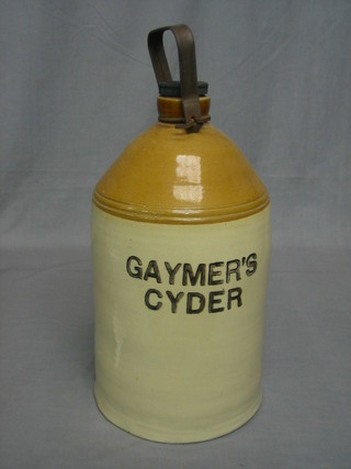 A stoneware flagon marked Gaymer's Cider
