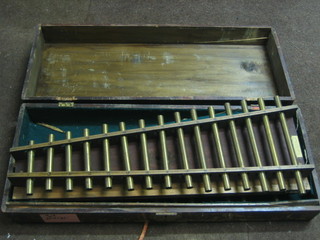 A Turkish tubularphone, contained in a wooden box 