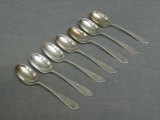 7 silver coffee spoons, Sheffield 1918, 3 ozs
