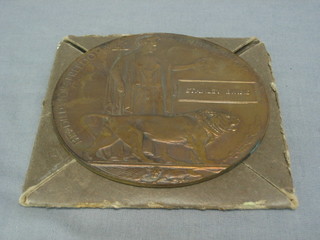 A WWI Death Plaque to Charles Griffiths