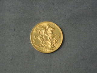 A George V 1912 sovereign