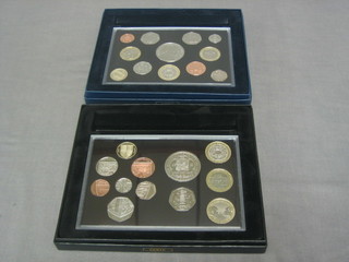A 2007 silver proof set of coins, together with a ditto 2009