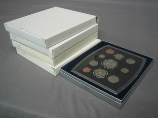 4 proof sets of coins 2000, 2001, 2002, 2003