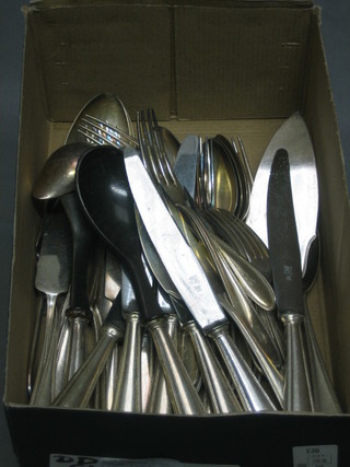 A quantity of various flatware