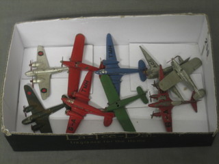 2 Dinky models of  Blenheim Bombers, a Light Transport (x2), a Light Racer and 4 others