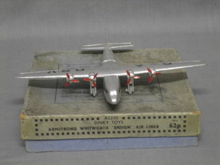 A Dinky model of an Armstrong Whitworth No. 62P boxed
