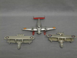 2 Dinky model Singapore Flying Boats and a Solido model sea plane