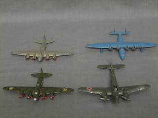 A Dinky model Flying Boat, do. Long Range Bomber (x2) and 1 other aircraft