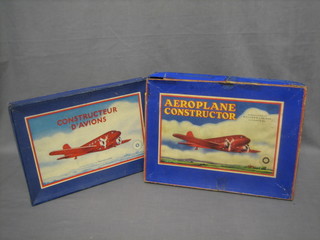 An empty Meccano Ltd Aeroplane Constructor box and 1 other Constructeur D'Avions