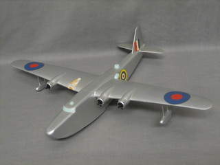 A wooden model RAF sea plane 16" (1 engine f)