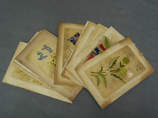 12 WWI embroidered postcards