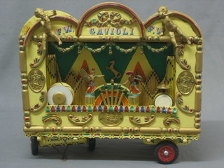 A model of a fairground organ marked F W Gavioli 16"