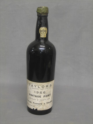 A bottle of 1966 Taylor's Vintage Port