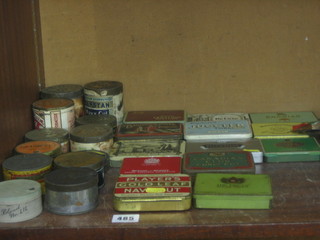 A collection of old Tobacco tins