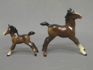A Beswick figure of a standing foal 3" and 1 other 4 1/2"