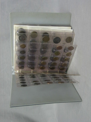 A black album of various coins