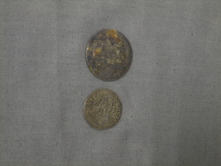 An early hammered silver coin and 1 other silver coin