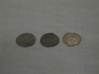 3 Elizabeth I silver coins