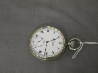 A keyless open faced pocket watch - The Everite by H Samuel