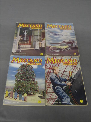 Numbers 7,8,11 and 12 of Meccano Magazine