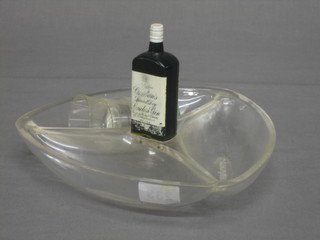 A 1950's rectangular shaped plastic peanut bowl promoting Gordon's Gin