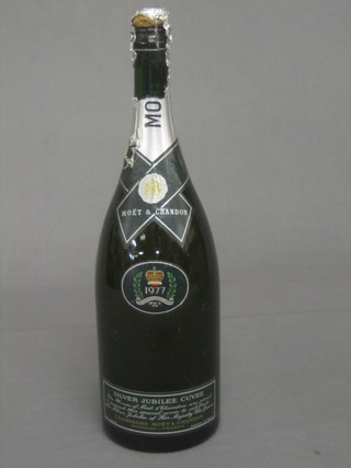 A bottle of 1977 Moet & Chandon champagne, boxed