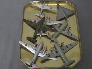 A  Dinky Golden Jubilee model aircraft 1933, do. Amito 370, do. Viking x 4 and an airliner