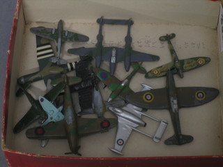 A model Invasion Glider and 4 various other model aircraft