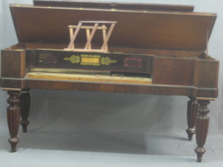 A William IV mahogany square piano case by William Dreaper of Liverpool 69"