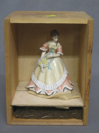 A Royal Worcester figure - Penelope, Victorian Series, the base marked 7643 6" contained in original wooden box