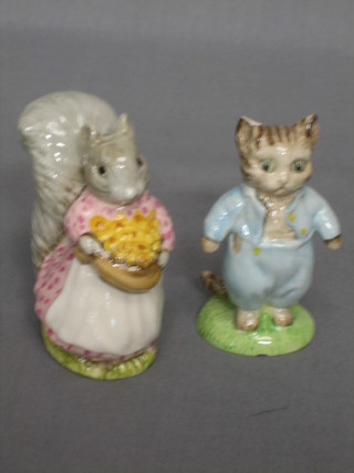 A Beswick Bunnykins figure - Goody Tiptoes 1961 and 1 other Tom Kitten 1948 (chip to ear)