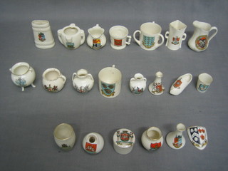 19 items of Goss crested china (some chipped)
