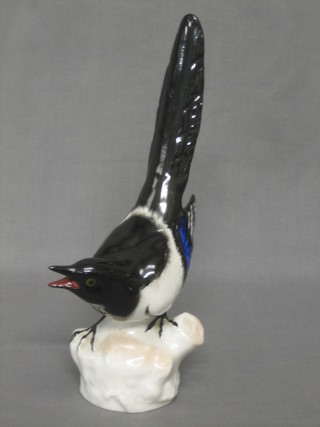 A Soviet Russian figure of a Magpie 10"