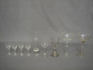 A small collection of wine glasses