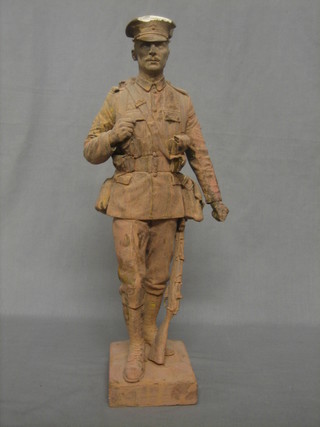 A plaster moquette of a First World War Grenadier Guardsman 17"