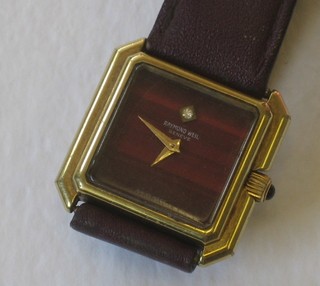 A Raymond Weil wristwatch contained in a gilt metal case