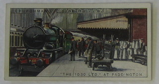 Churchman's Cigarette cards two sets of 1-25 - Famous Railway Trains and ditto set 1-12 (large) - Famous Railway Trains