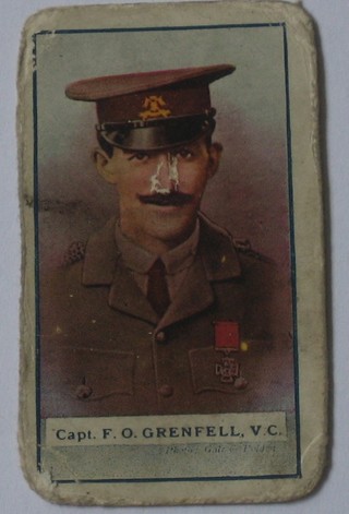 Gallaher Ltd Cigarette cards 21 out of a set of 25, 1st series - The Great War, Victoria Cross Heroes, Gallaher Ltd 18 out of a set of 25, 2nd series - The Great War, Victoria Cross Heroes, Gallaher Ltd 14 out of a set of 25, 3rd series - Thre Great War, Victoria Cross Heroes, ditto 21 out of 25 4th series, ditto 20 out of 25 5th series, ditto 6 out of 25 6th series, ditto 24 out of 25 7th series and ditto 19 out of 25 8th series